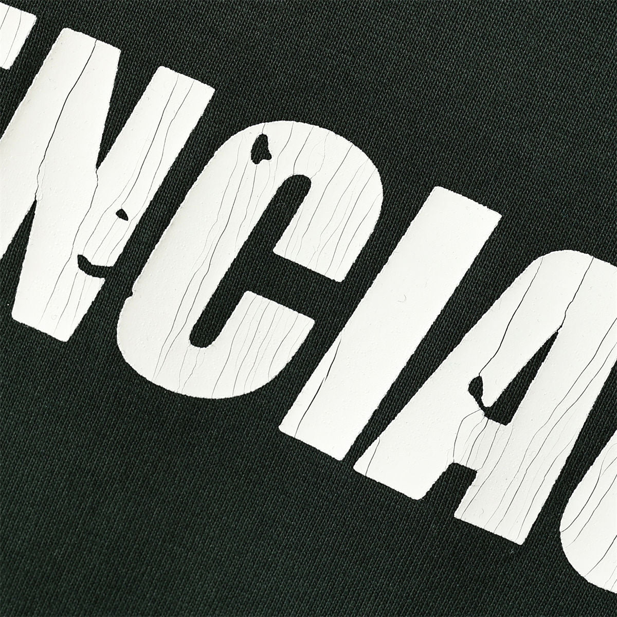 Balenciaga Caps Destroyed Flatground T-Shirt in Green