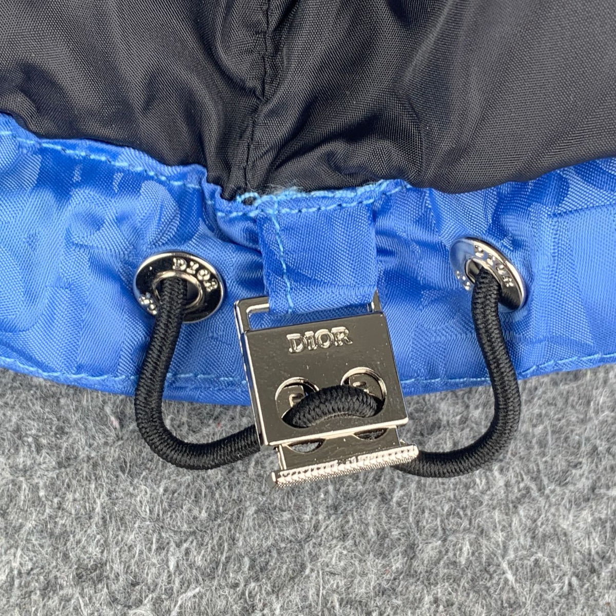 Dior Oblique Down Jacket in Blue Technical Jacquard