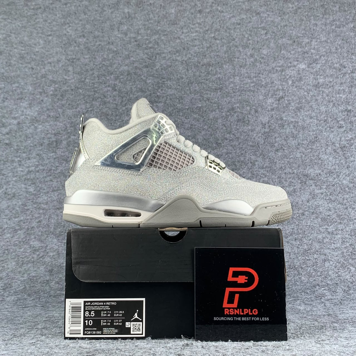 Air Jordan 4 Retro Michael Jackson 'White Glitter Glove'