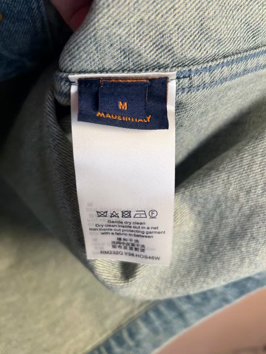 LV Washed Denim Workwear Shirt & LV Denim Carpenter Shorts)