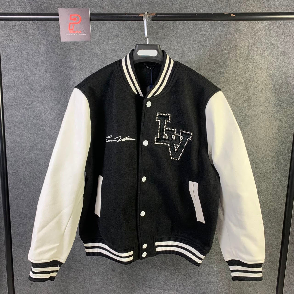 LV Marque Déposée Varsity Jacket 'Black White'