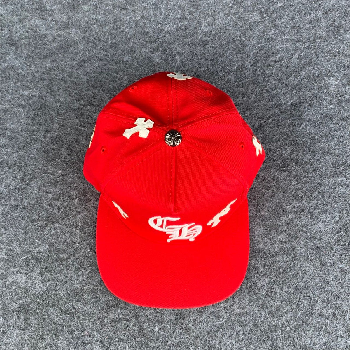 Chrome Hearts Cross Patch Snapback ‘Red’
