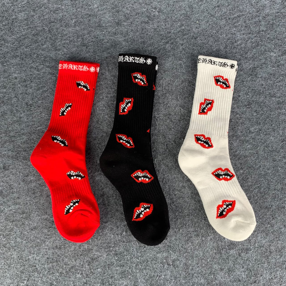 Chrome Hearts 3-Pack Chomper Socks 'Multicolor'