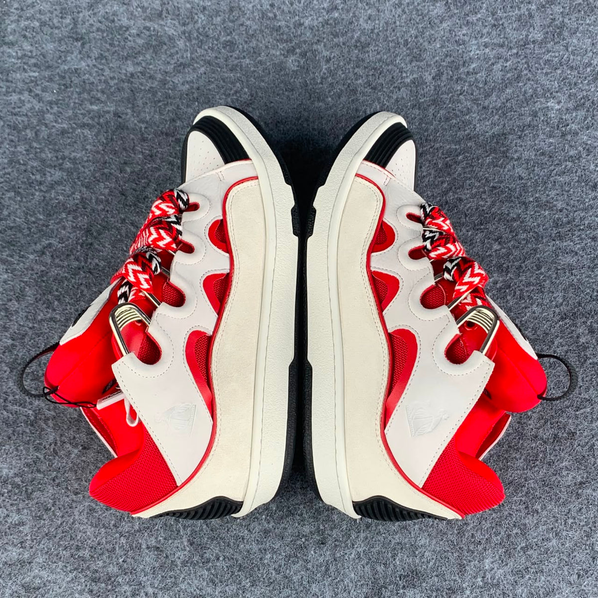 Lanvin Curb Sneakers 'Red White'