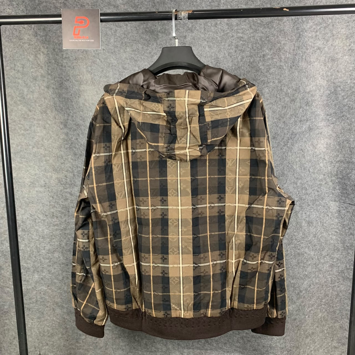 LV Louis Vuitton Tailored Hooded Blouson ‘Brown Beige’