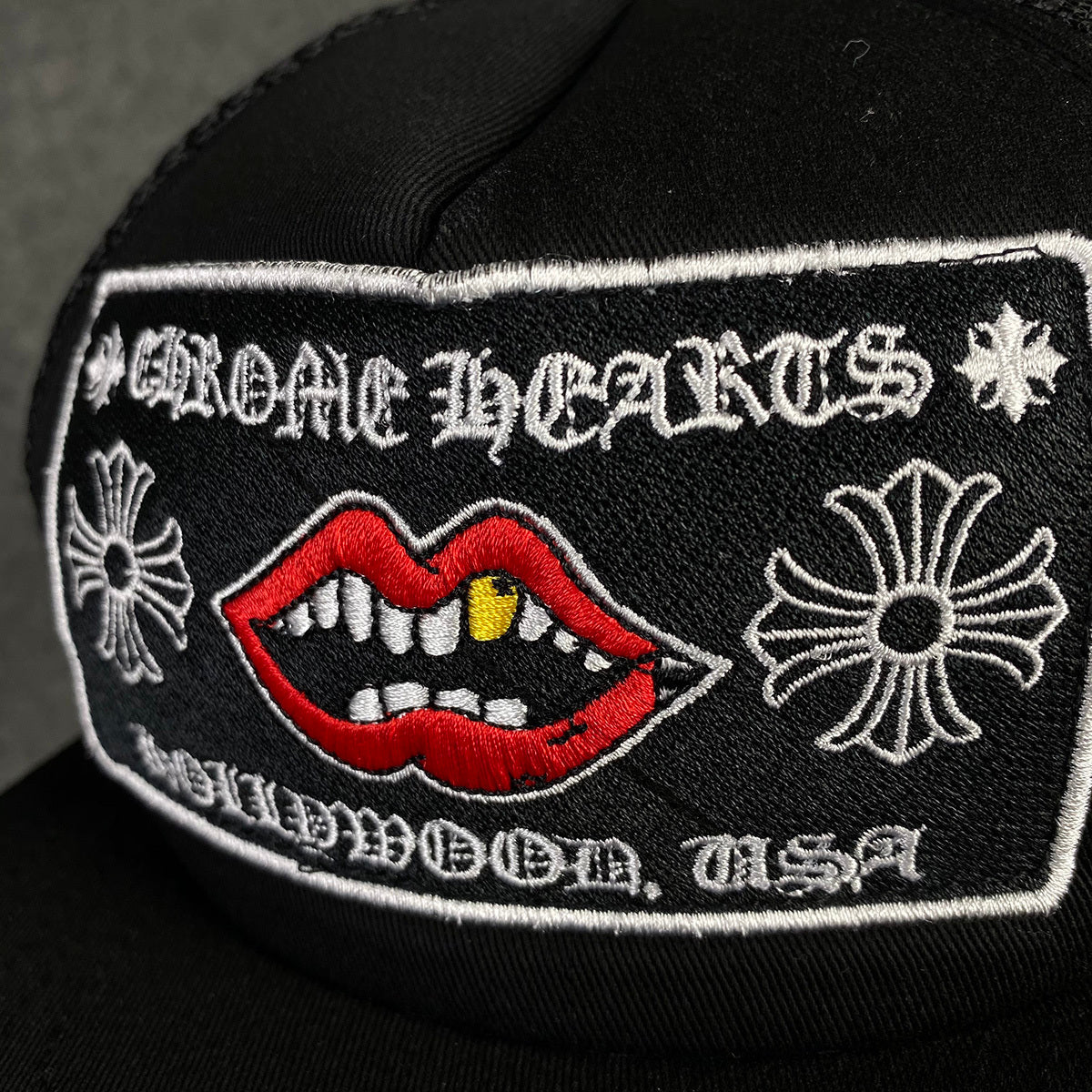 Chrome Hearts Chomper Hollywood Trucker Hat ‘Black’