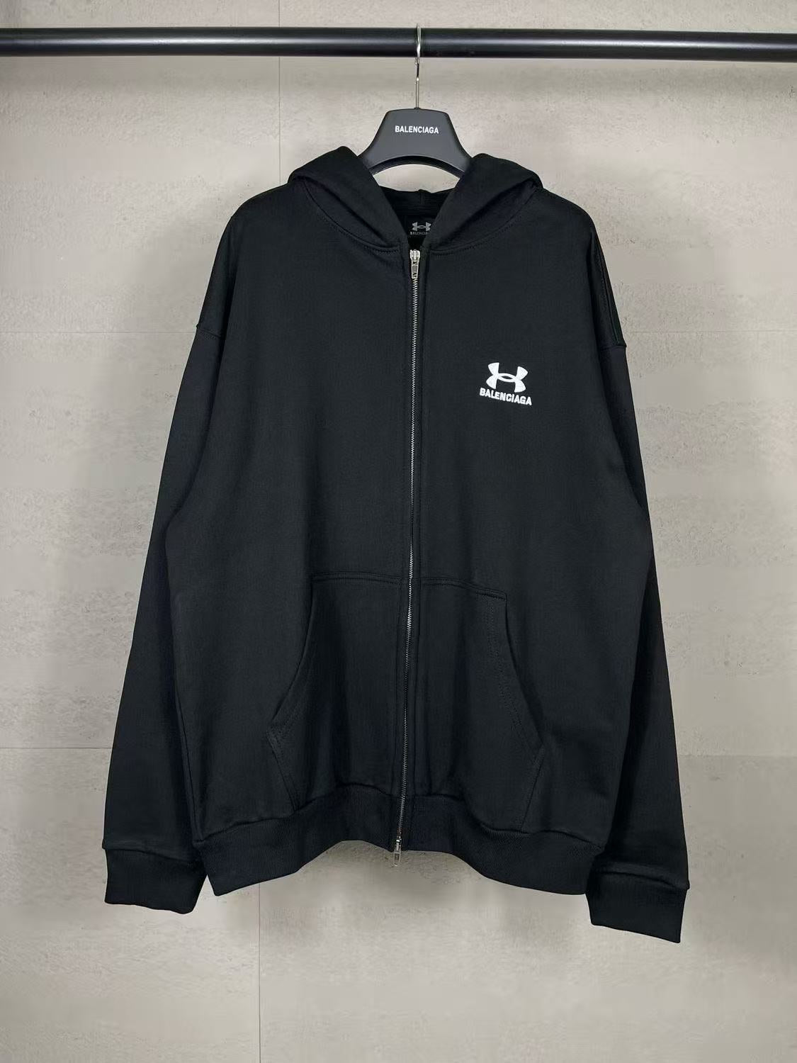 Balenciaga x Under Armour Zip-Up Hoodie ‘Black’
