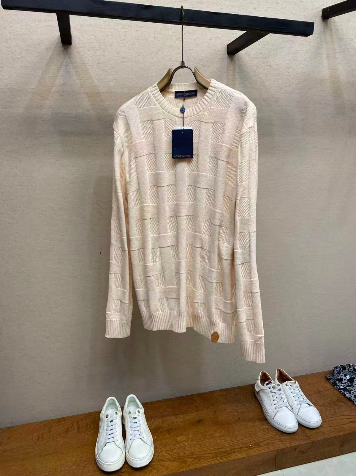 LV Long-Sleeved Pullover ‘Pale Beige’