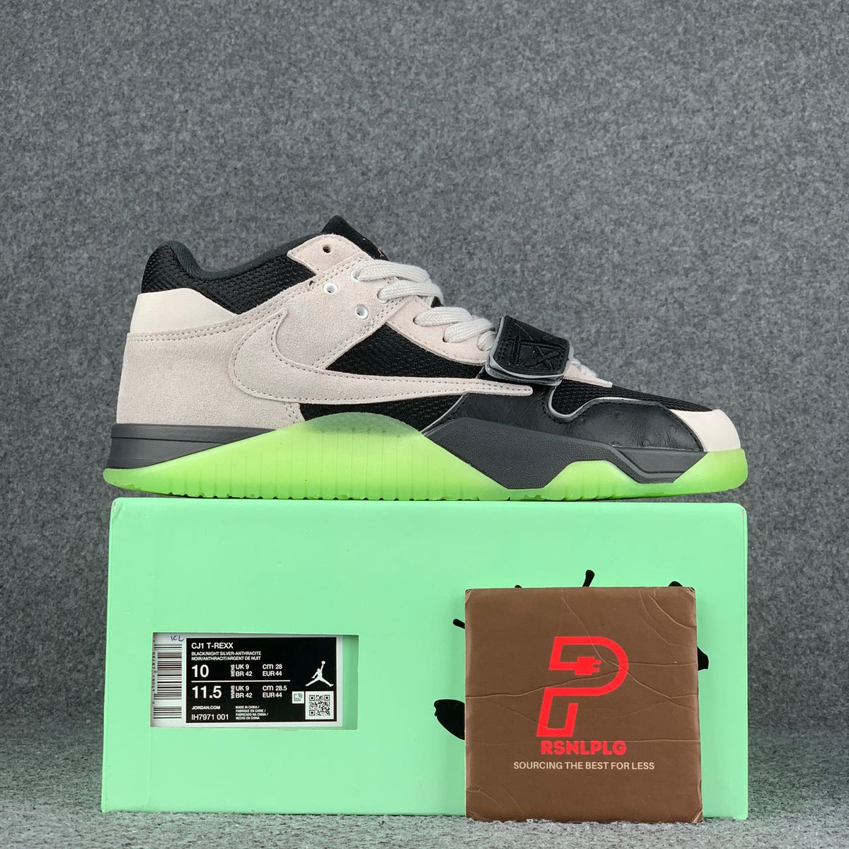 Chase B x Travis Scott x Jordan Jumpman Jack TR 'Black Night Silver'