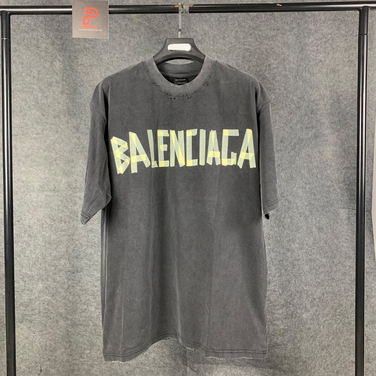 Balenciaga Tape Medium-Fit T-Shirt ‘Black’