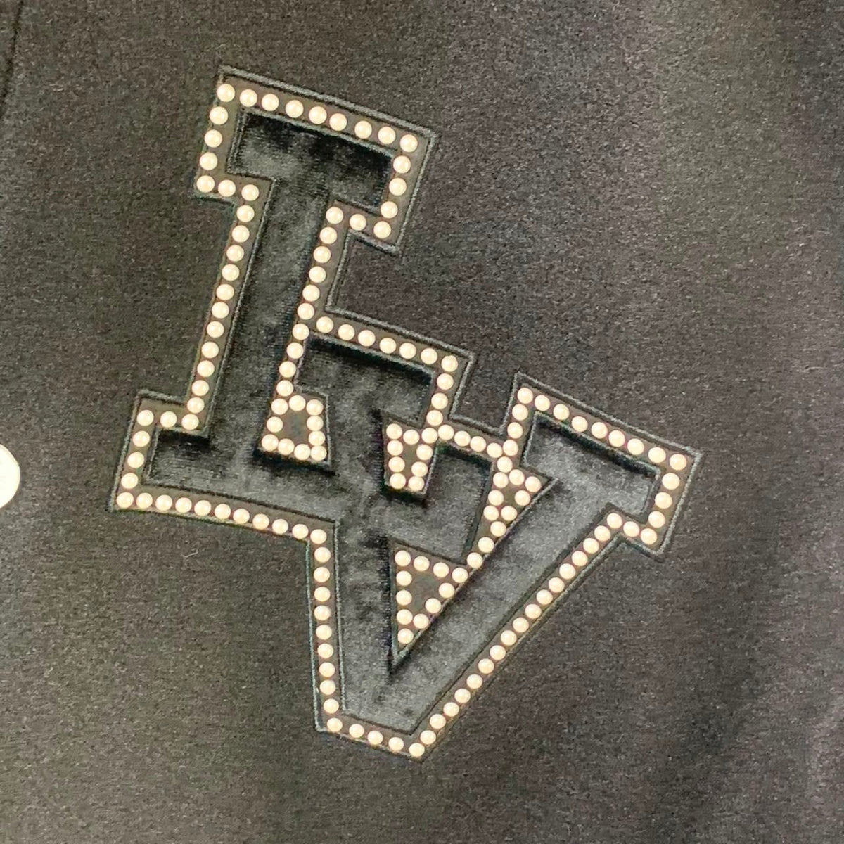LV Marque Déposée Varsity Jacket 'Black White'