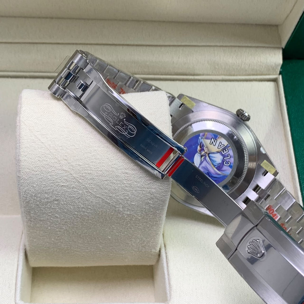 Rhodium Gray & Diamond 41MM Watch