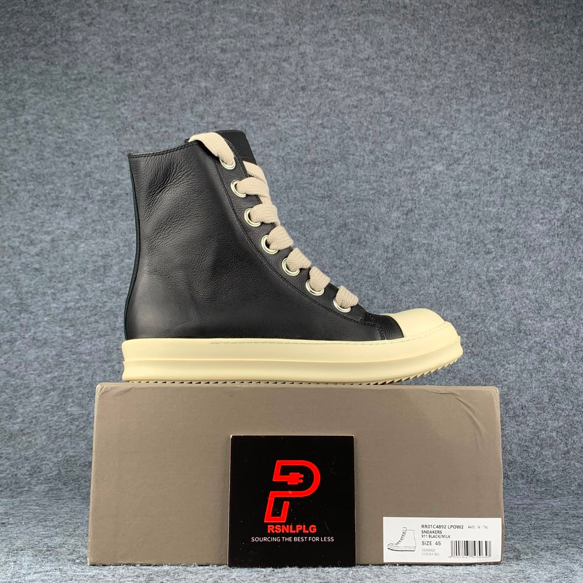 Rick Owens Fogachine High 'Black Milk'