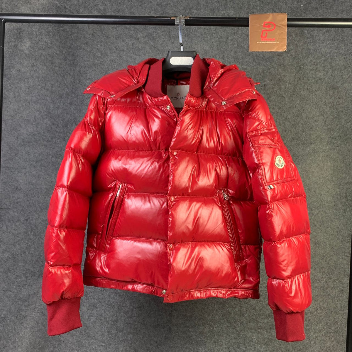 Moncler Maljasset Short Down Jacket ‘Red’