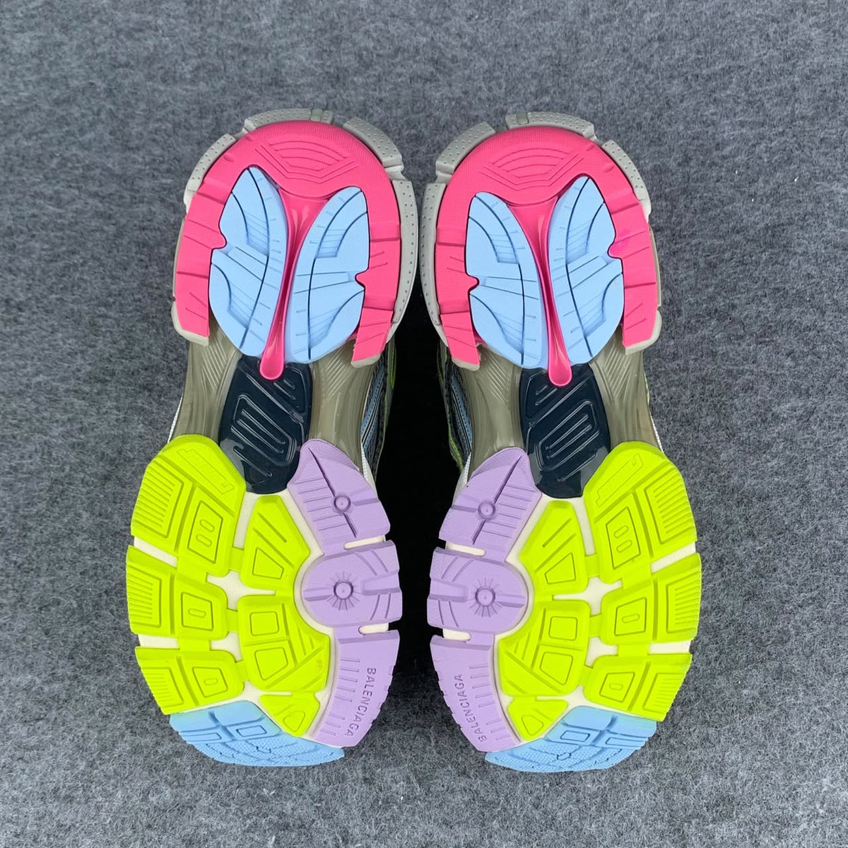 Balenciaga Runner Sneaker 'Grey Light Purple Neon Yellow'