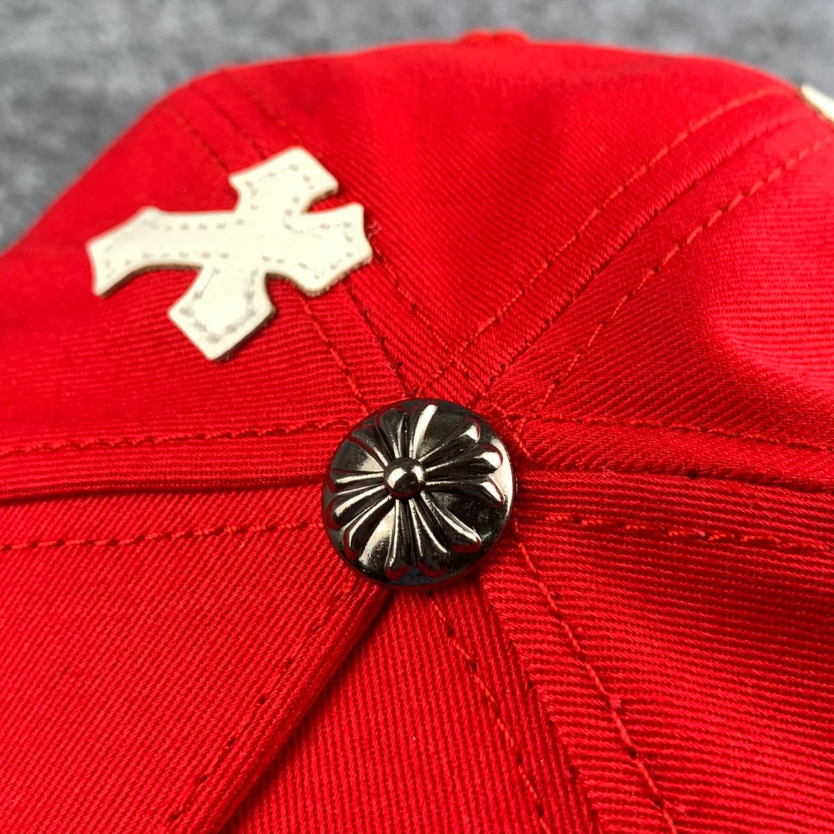 Chrome Hearts Cross Patch Snapback ‘Red’