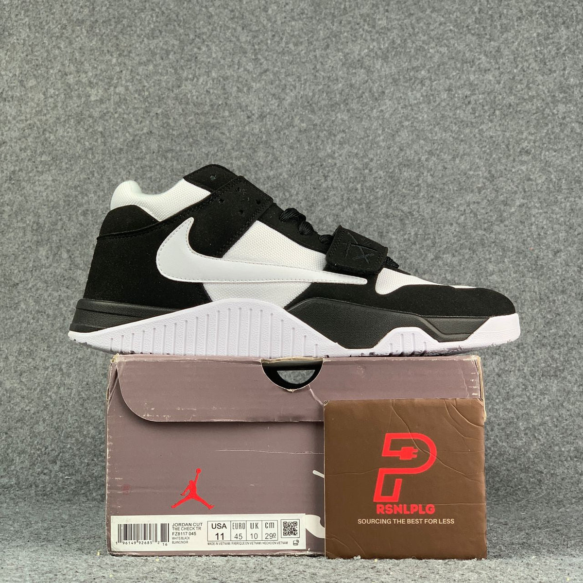 Custom Jordan Jumpman Jack TR 'Black White'