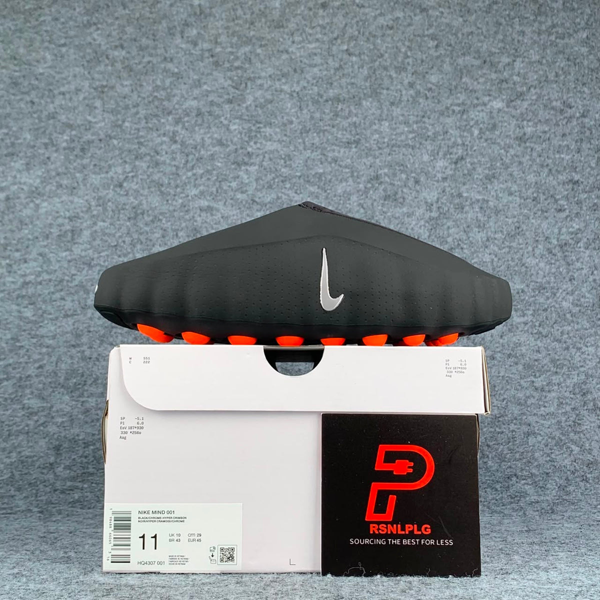 Nike Mind 001 'Black' (We recommend sizing up)