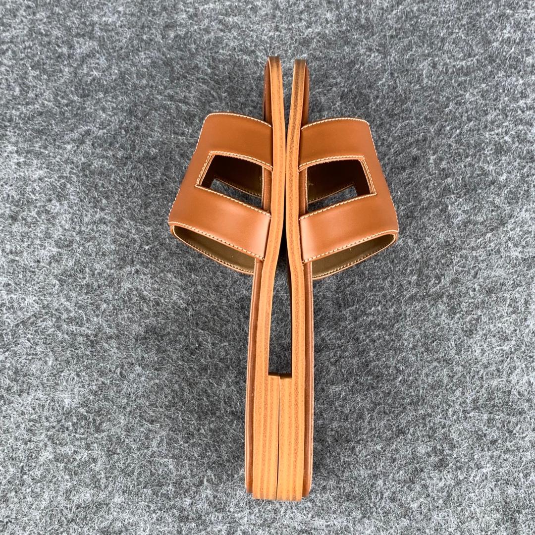 Oran Sandal ‘Gold’ Box Calfskin