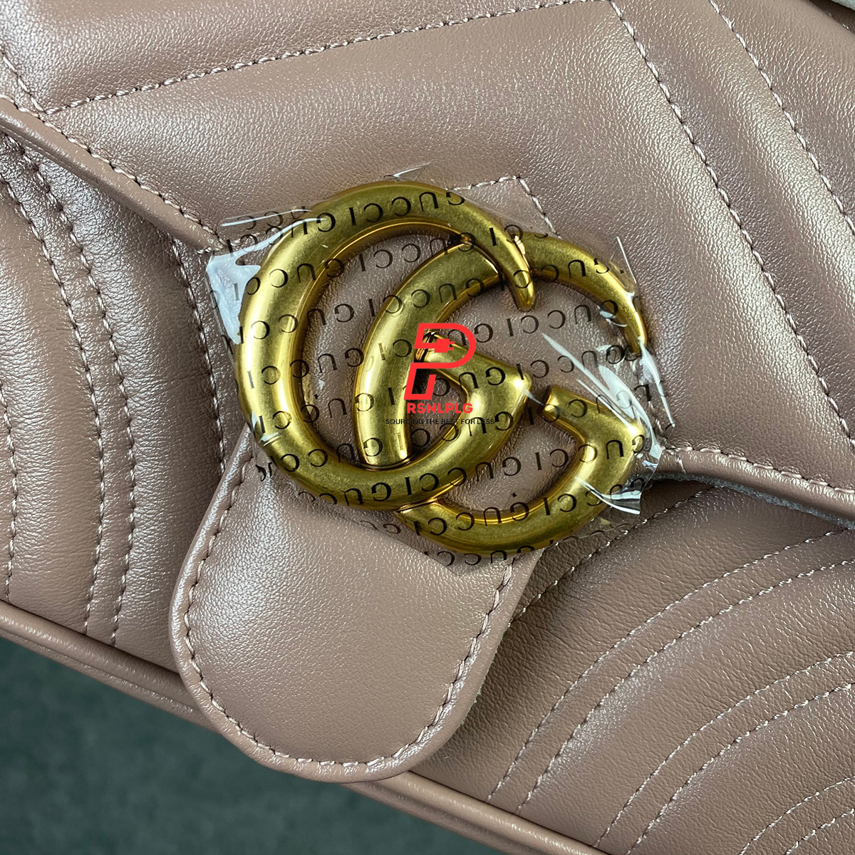 GG Marmont Matelasse Super Mini Bag 'Pink'