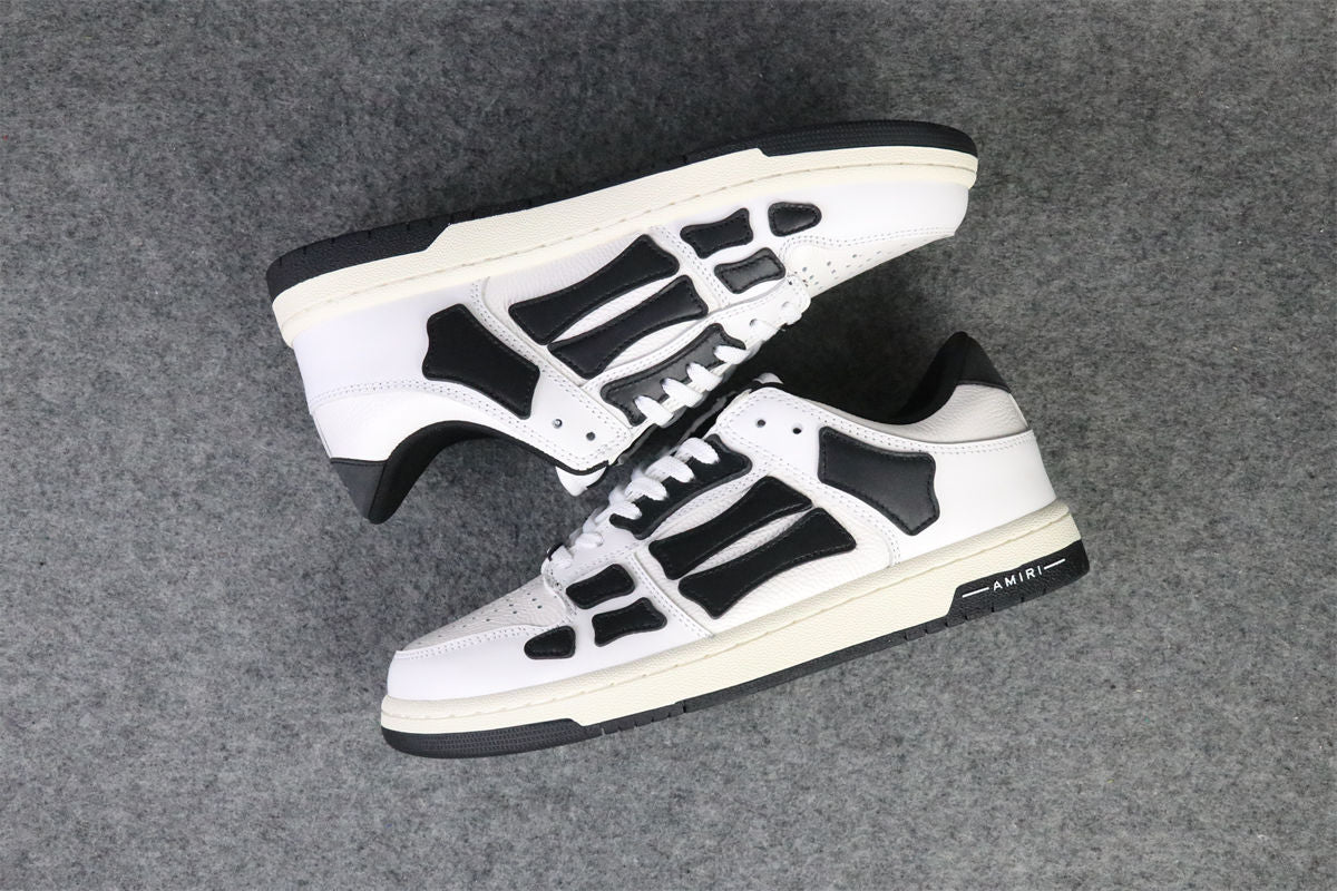 Amiri Skel Top Low 'White Black'