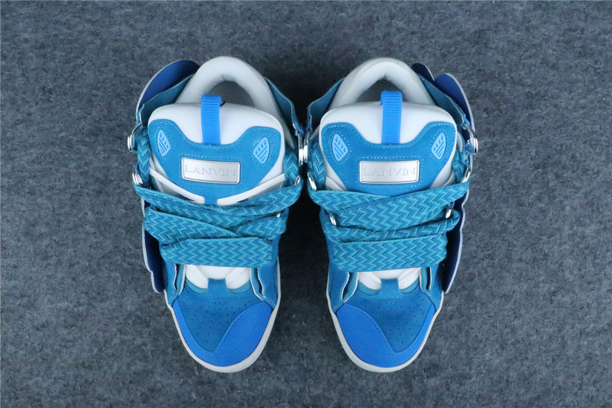 (Value Version) Lanvin Curb Patch Sneakers 'Bright Blue'