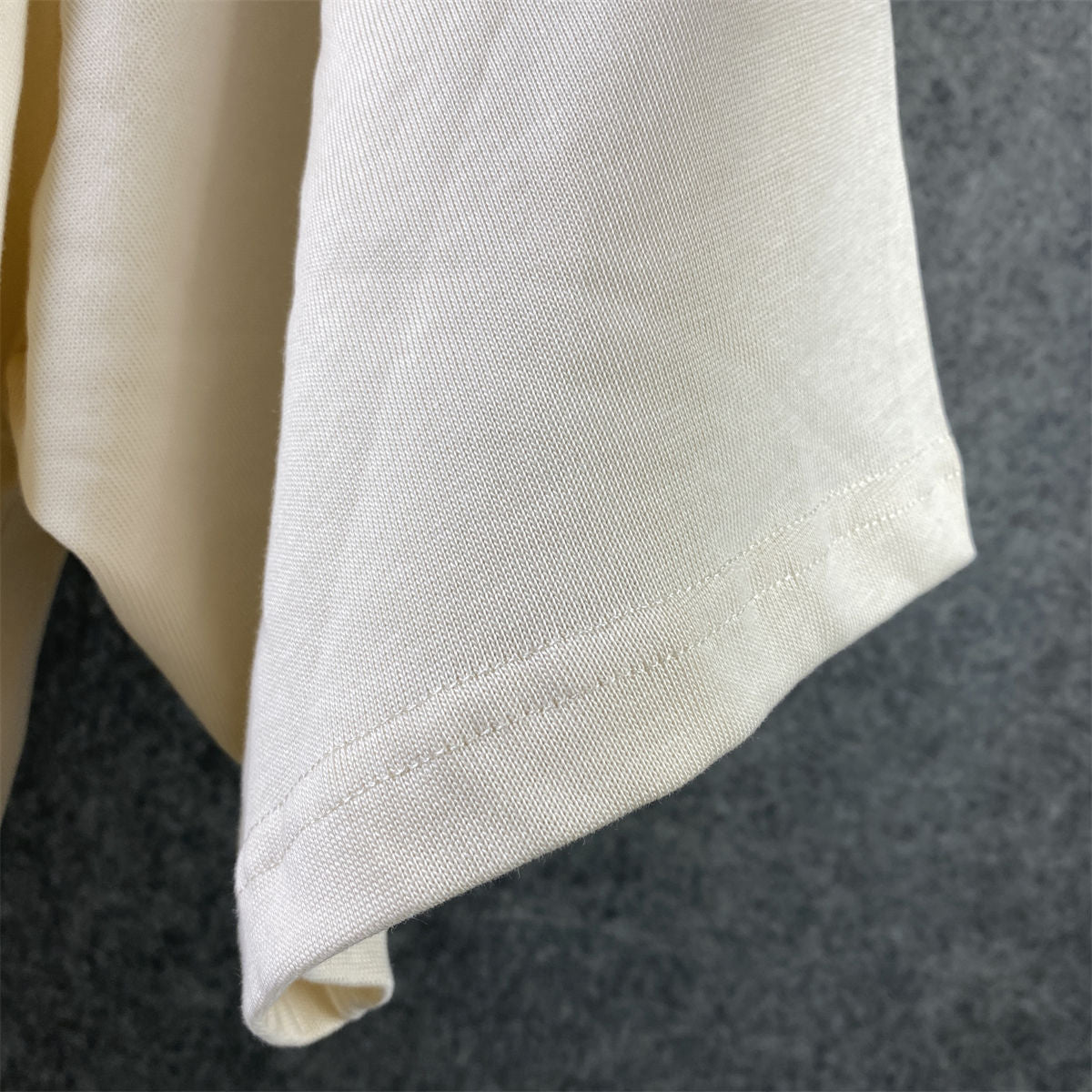 We11done Washed Logo T-Shirt 'Ivory'