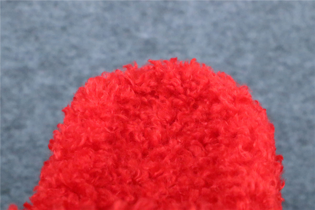 Balenciaga Wmns Furry Slides 'Red'