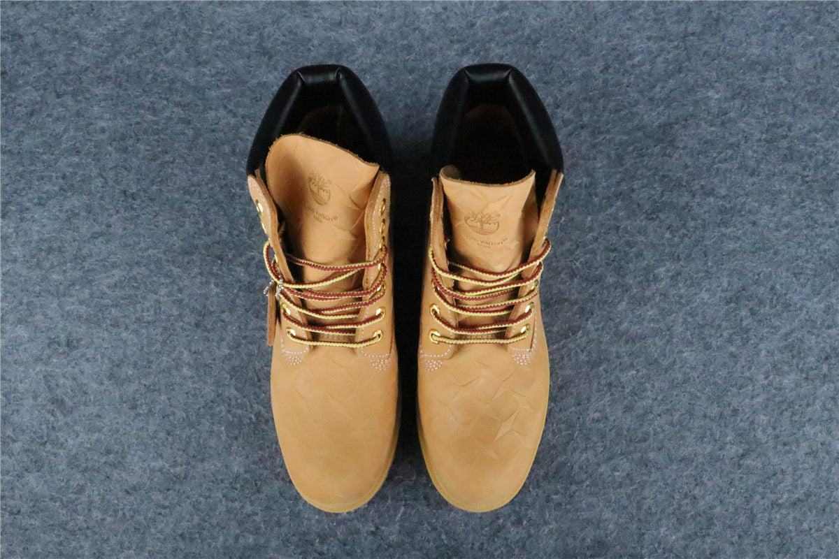 Supreme x Timberland 6 Inch Premium Waterproof Boot 'Embossed Diamond Plate - Wheat'