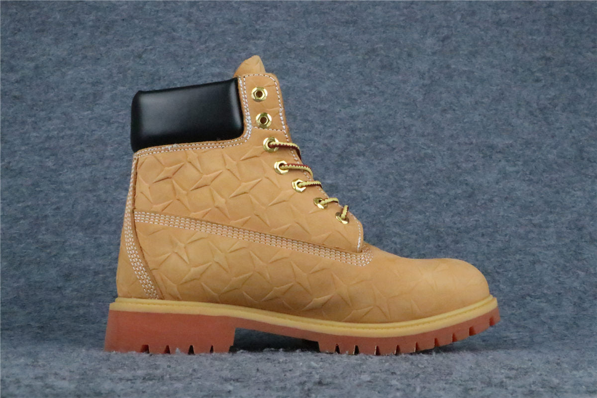 Supreme x Timberland 6 Inch Premium Waterproof Boot 'Embossed Diamond Plate - Wheat'
