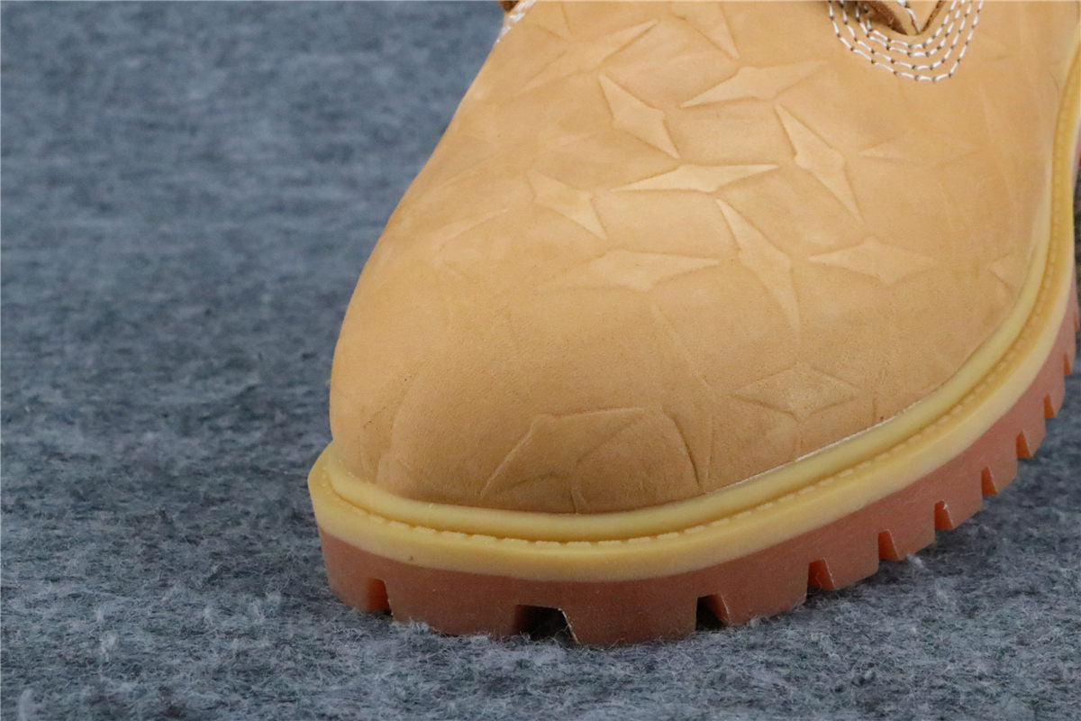 Supreme x Timberland 6 Inch Premium Waterproof Boot 'Embossed Diamond Plate - Wheat'