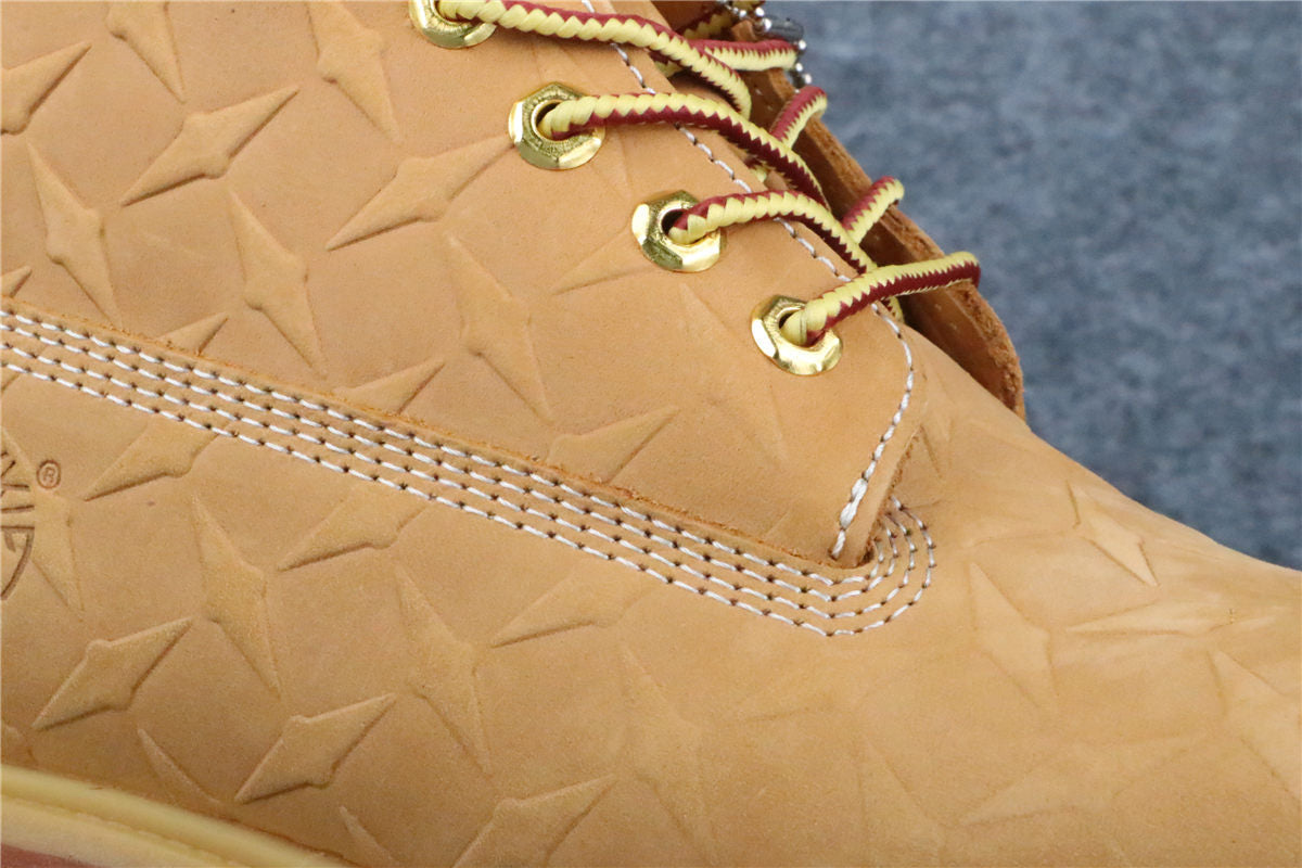 Supreme x Timberland 6 Inch Premium Waterproof Boot 'Embossed Diamond Plate - Wheat'