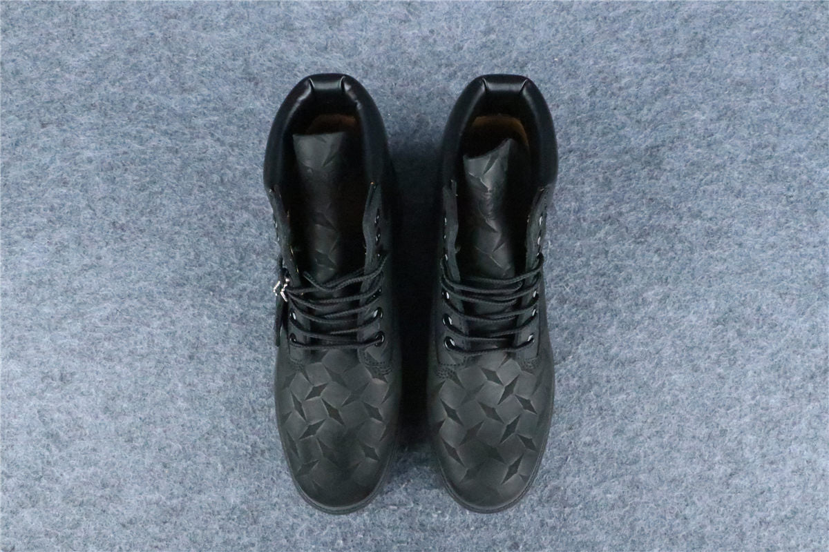 Supreme x Timberland 6 Inch Premium Waterproof Boot 'Embossed Diamond Plate - Black'