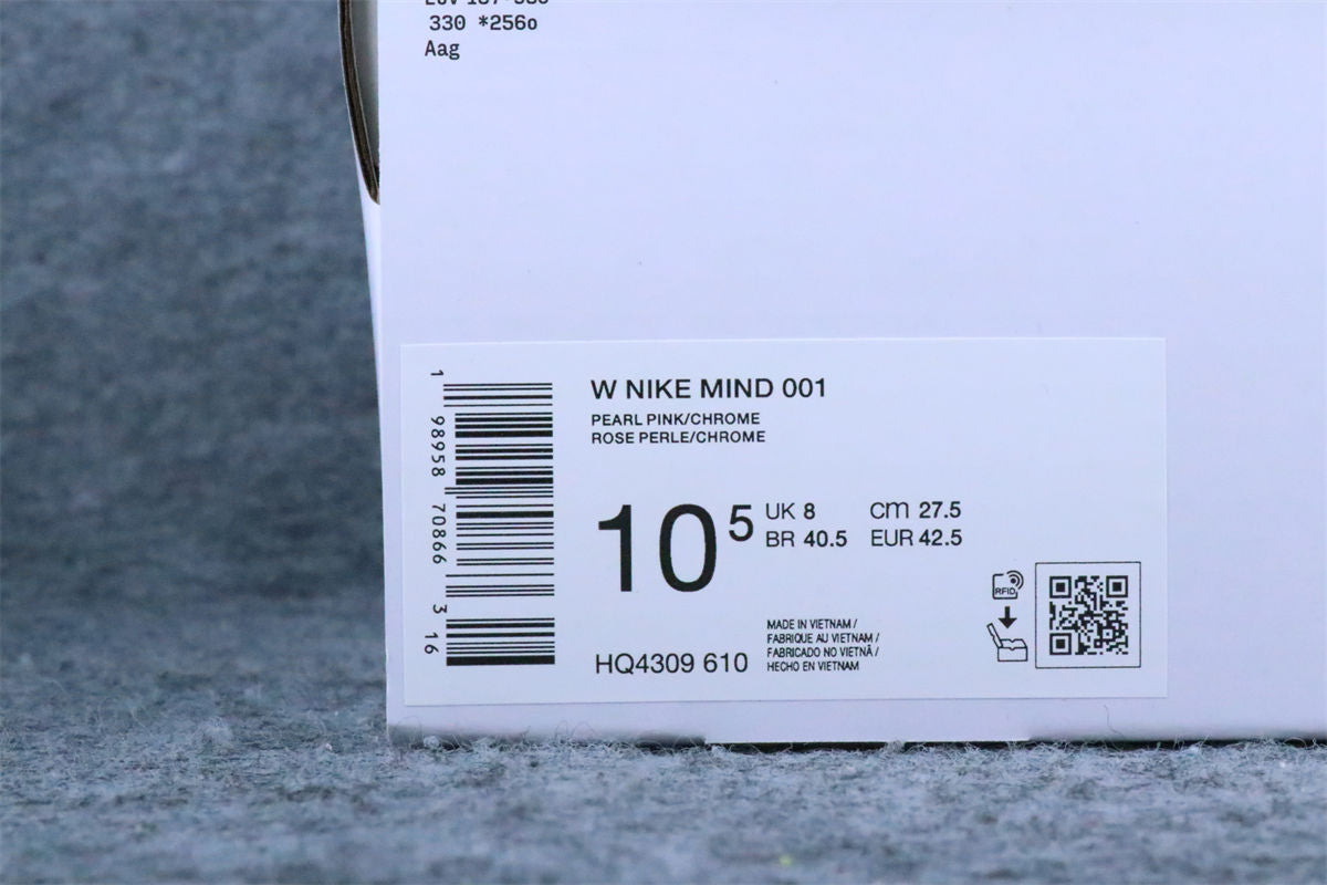 Wmns Nike Mind 001 'Pearl Pink' (We recommend sizing up)