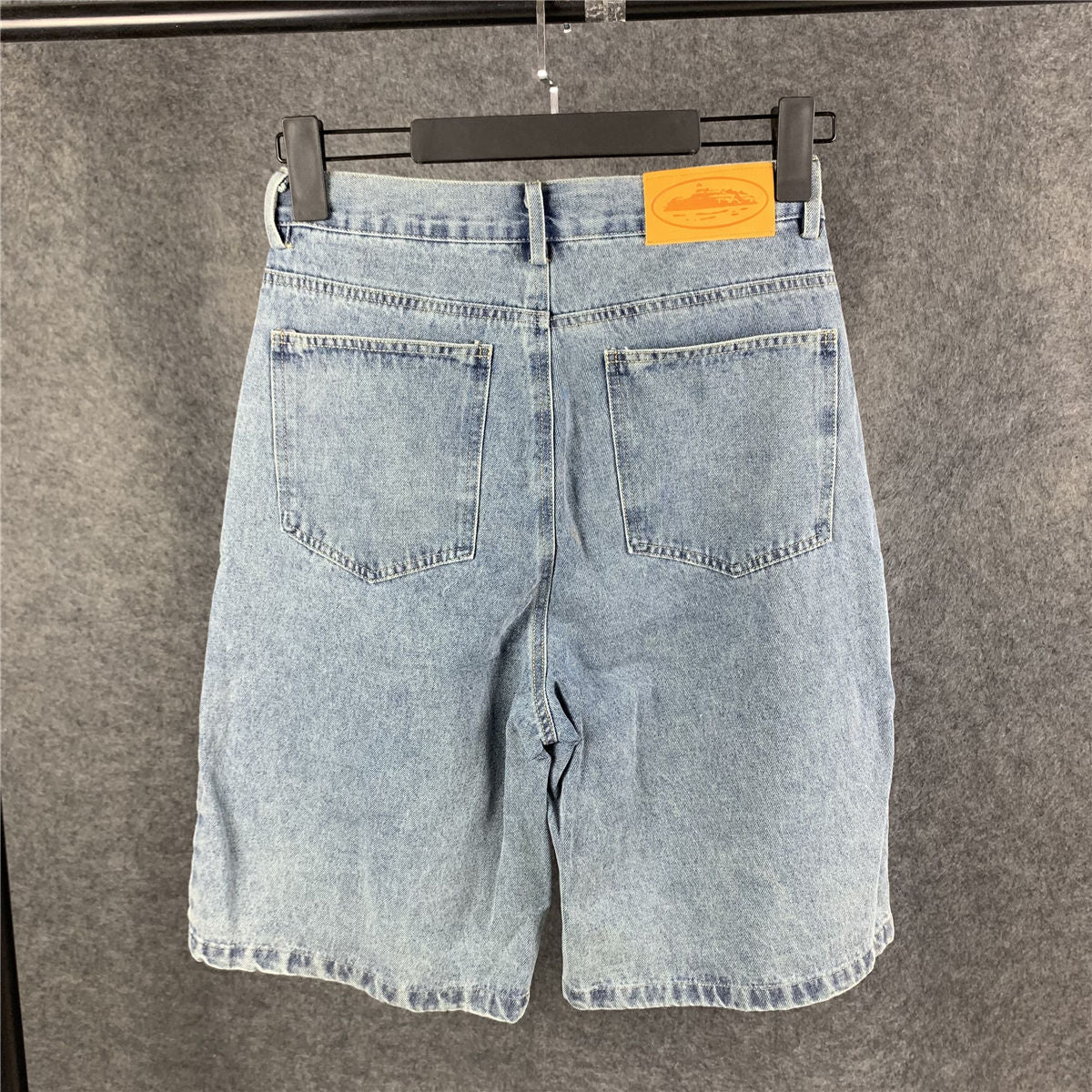 Corteiz Alcatraz Baggy Denim Shorts 'Stonewash'
