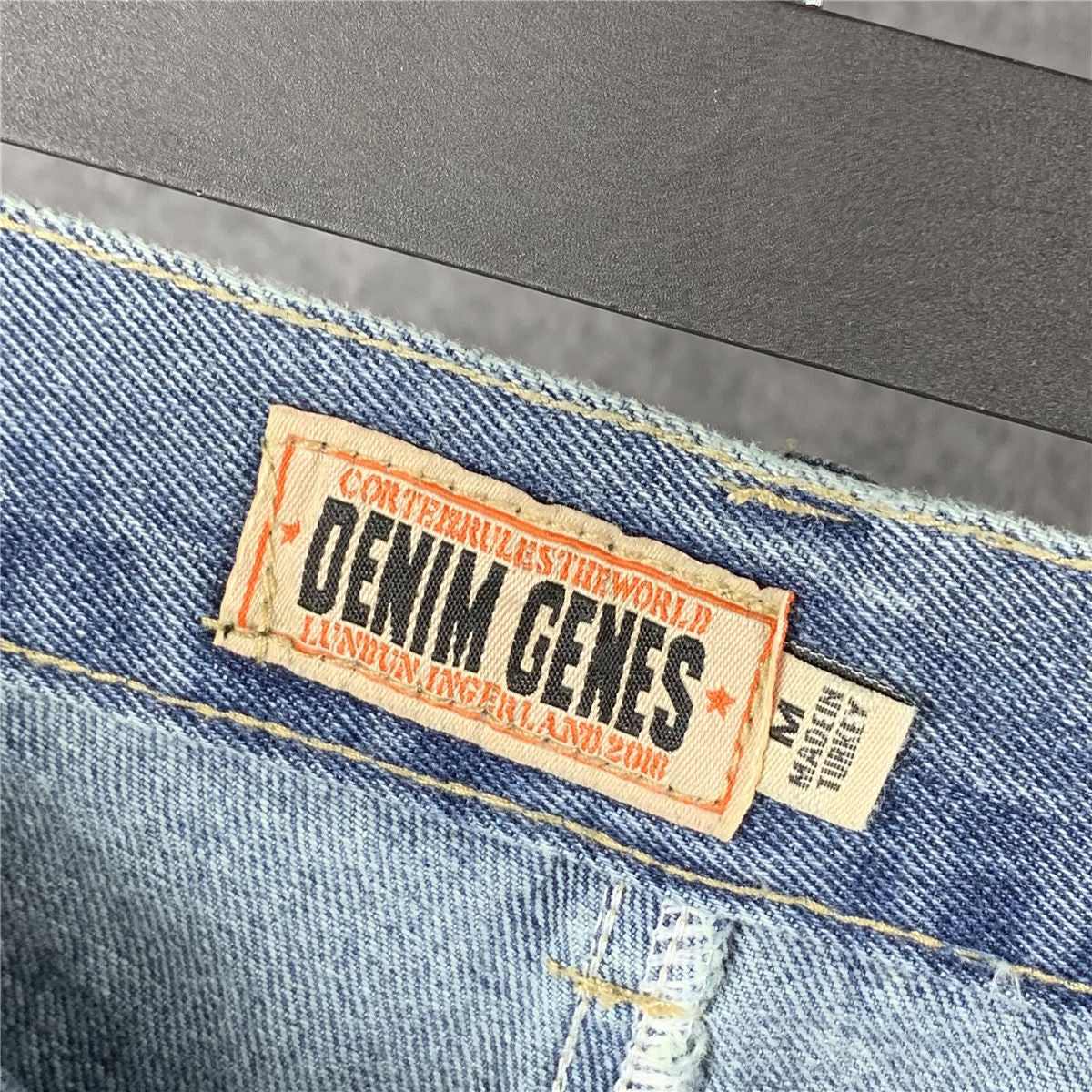 Corteiz Alcatraz Baggy Denim Shorts 'Stonewash'
