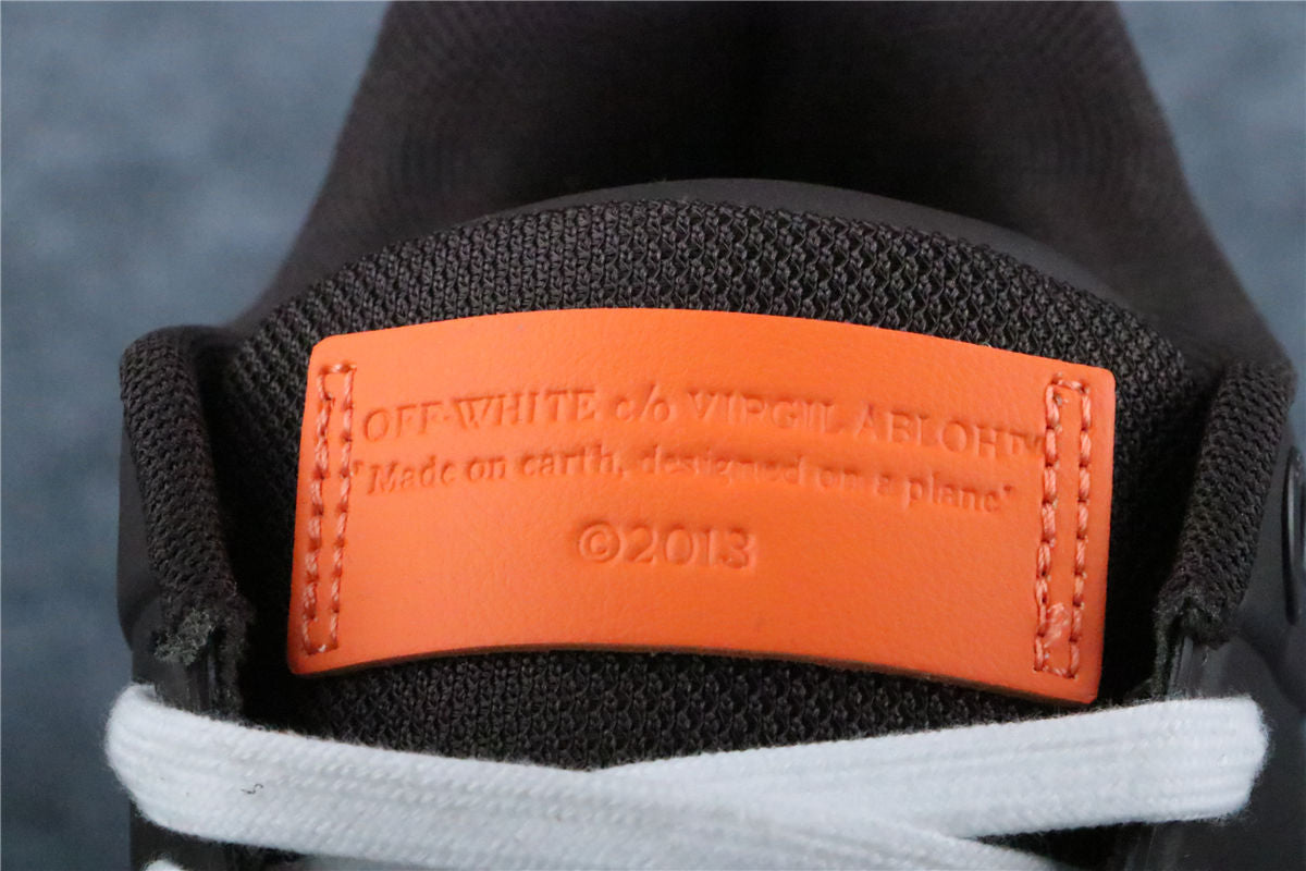Off-White Out Of Office Molded Sneakers 'Black Orange'