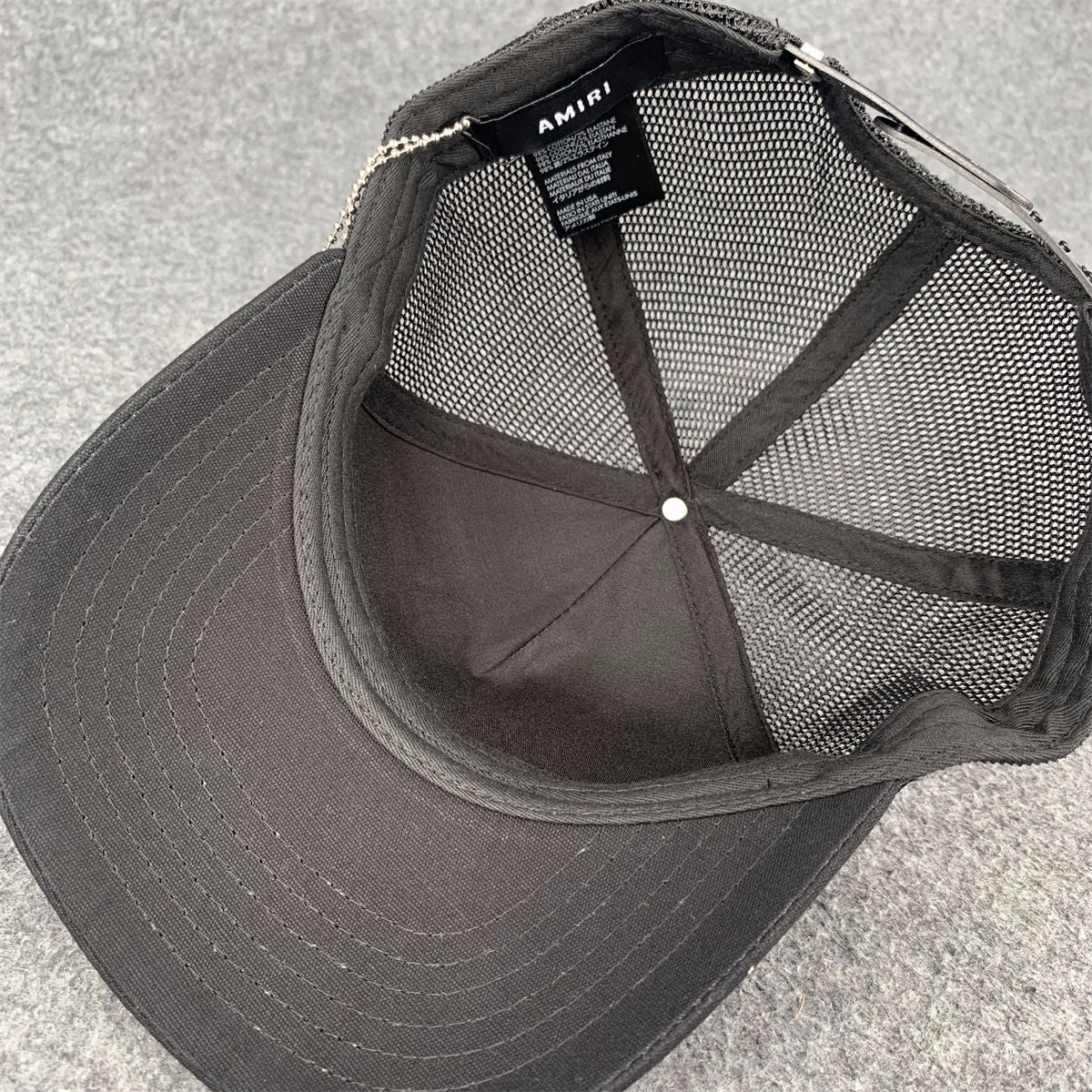 Amiri Varsity Trucker Hat 'Black'