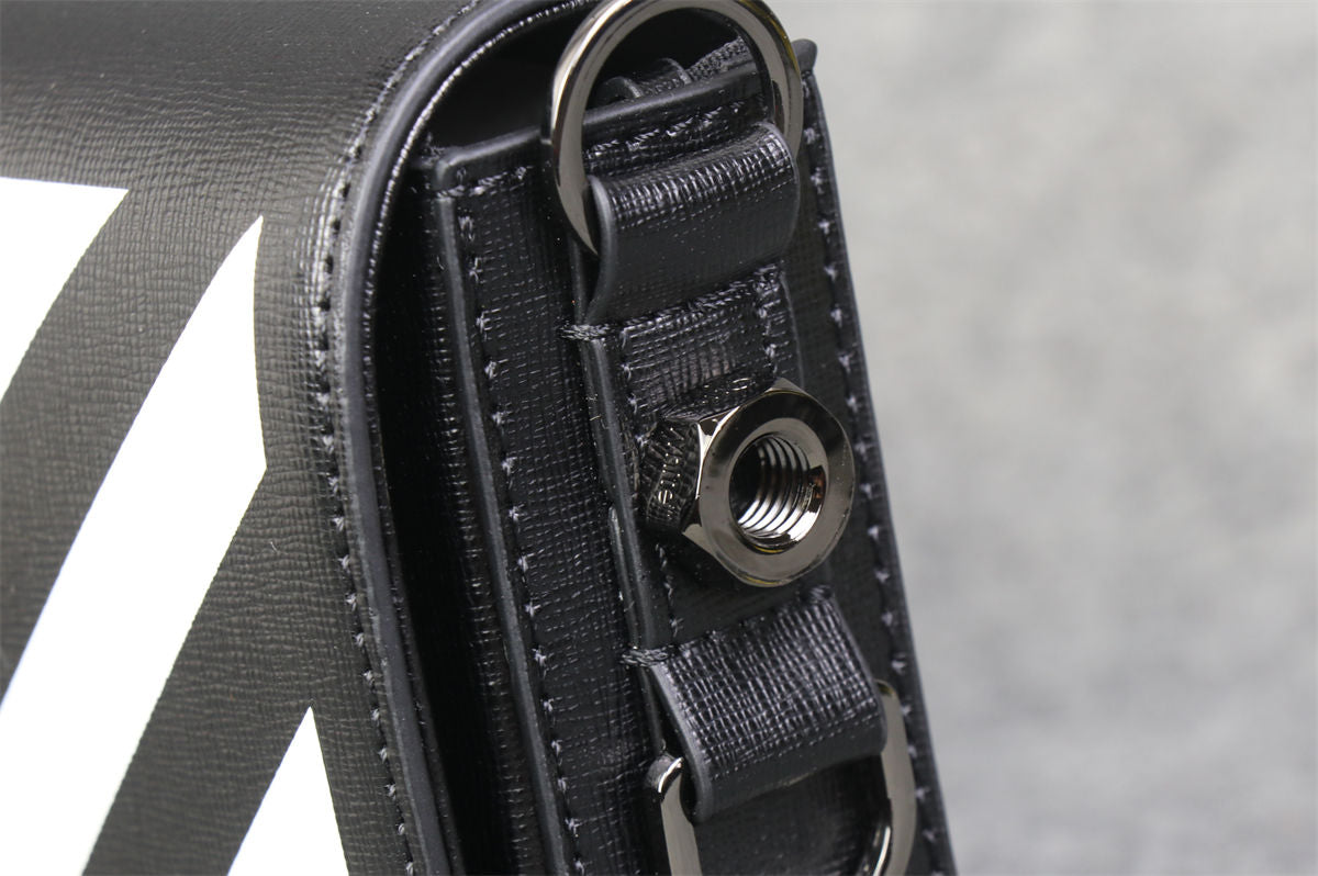 Off-White Diag Flap Crossbody Bag 'Black/White'.