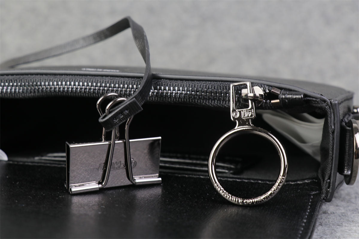 Off-White Diag Flap Crossbody Bag 'Black/White'.