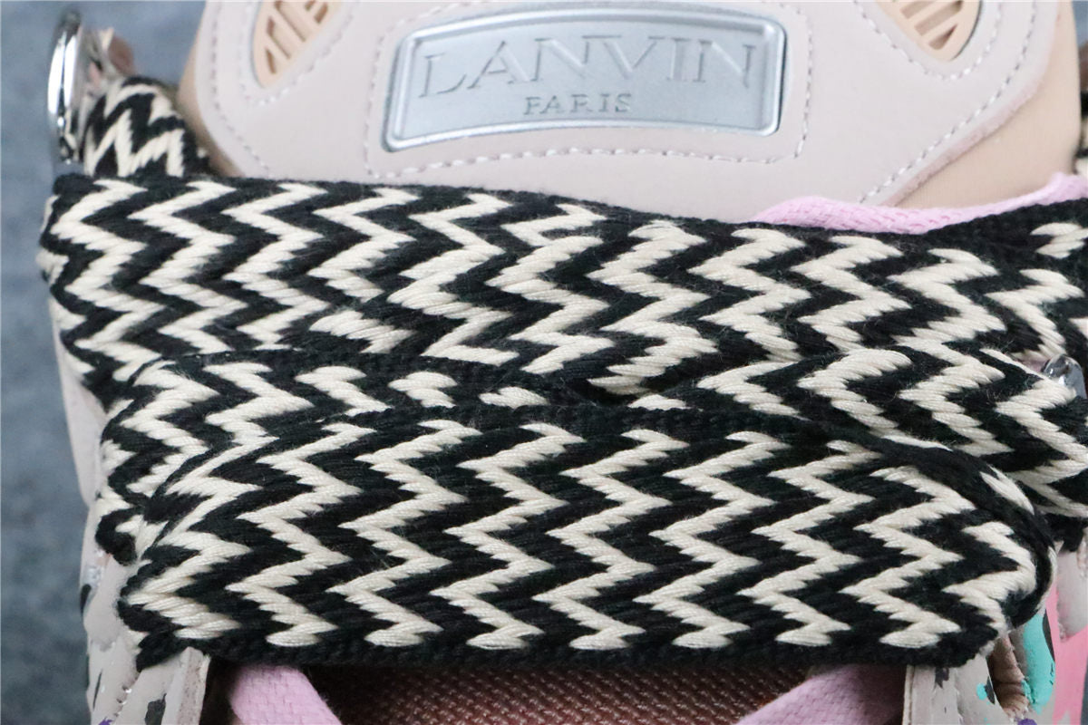 (Value Version) Gallery Dept. x Lanvin Curb Light Sneakers 'Paint Drip - Pale Pink'