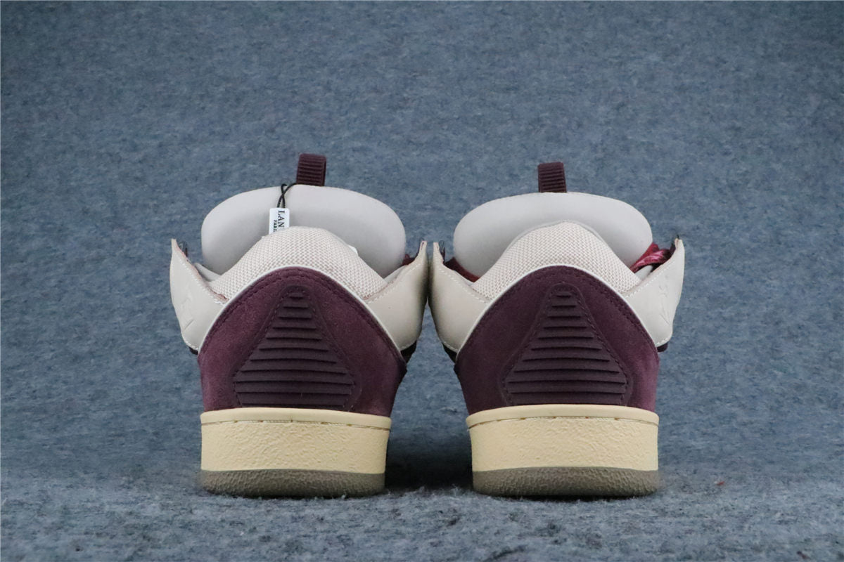 (Value Version) Lanvin Curb Sneakers 'Beige Burgundy'