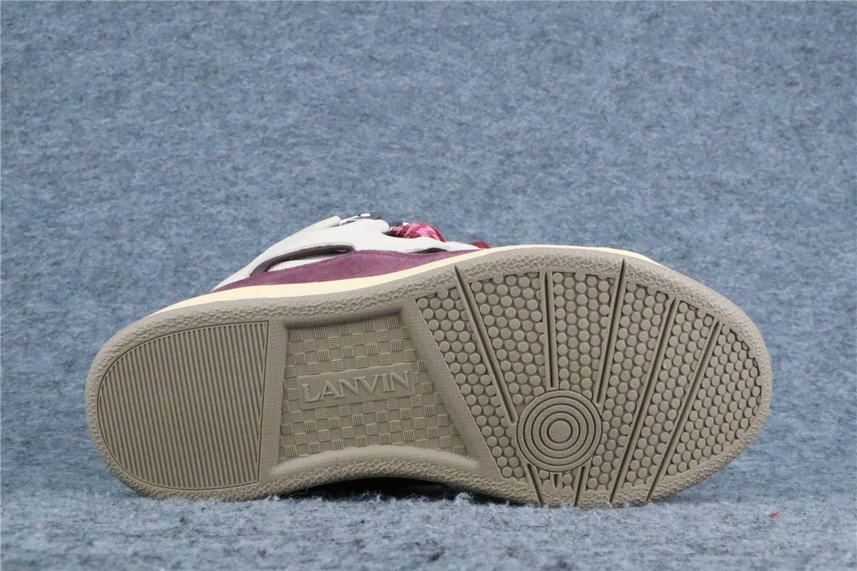(Value Version) Lanvin Curb Sneakers 'Beige Burgundy'
