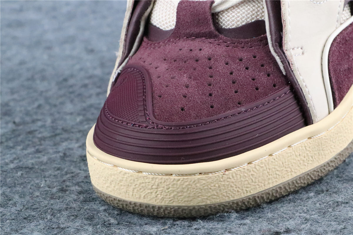 (Value Version) Lanvin Curb Sneakers 'Beige Burgundy'