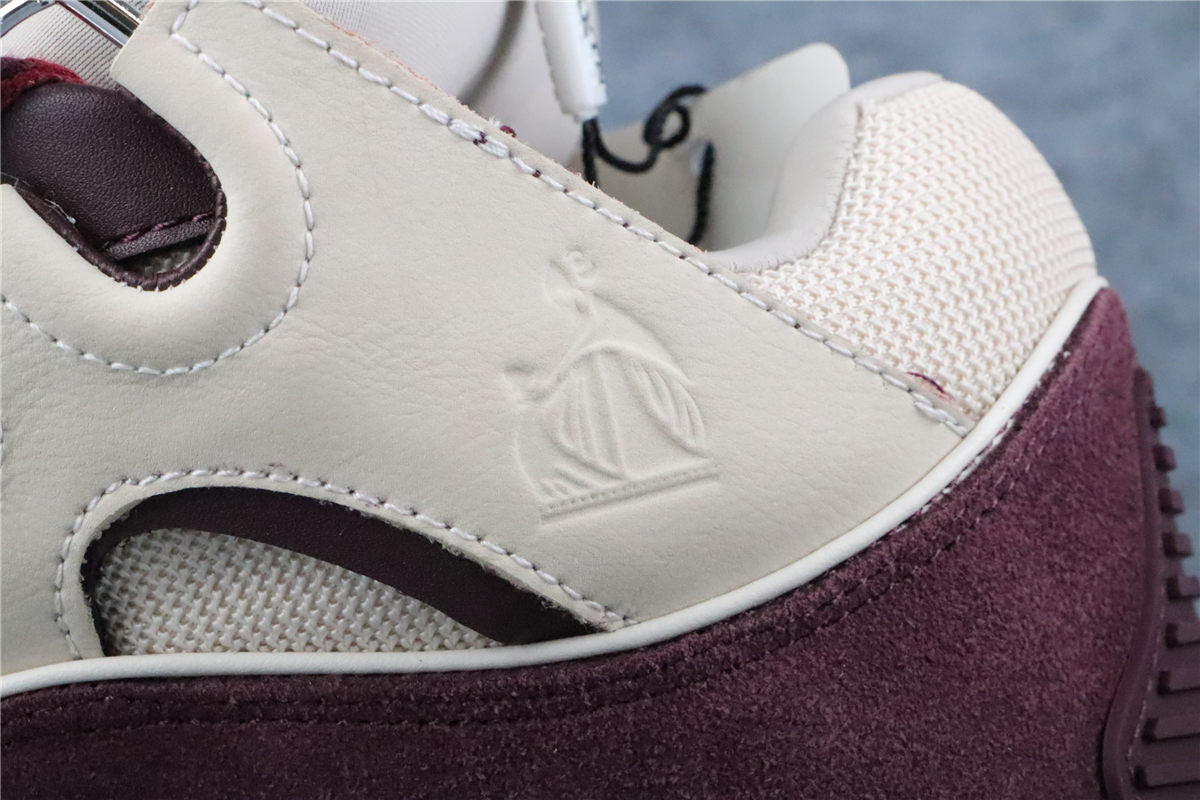(Value Version) Lanvin Curb Sneakers 'Beige Burgundy'