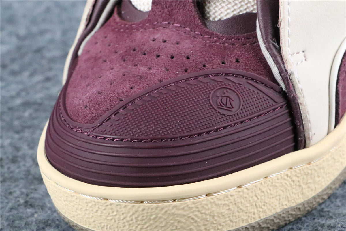 (Value Version) Lanvin Curb Sneakers 'Beige Burgundy'
