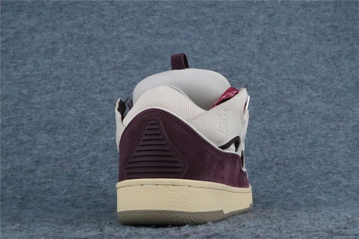 (Value Version) Lanvin Curb Sneakers 'Beige Burgundy'