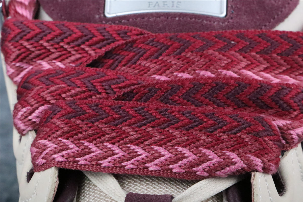 (Value Version) Lanvin Curb Sneakers 'Beige Burgundy'