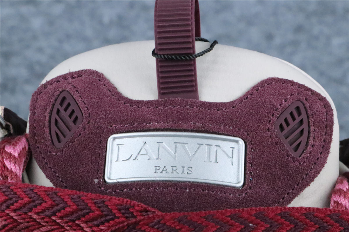 (Value Version) Lanvin Curb Sneakers 'Beige Burgundy'
