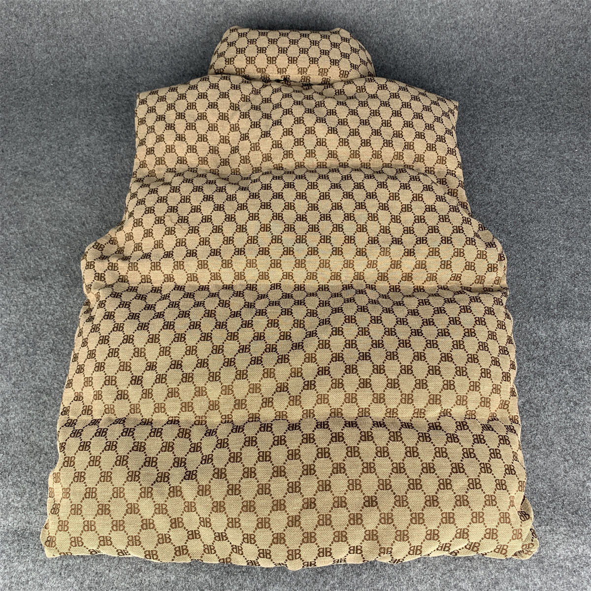 Gucci x Balenciaga The Hacker Project Hacker Cocoon Puffer Gilet Vest 'Beige/Ebony'